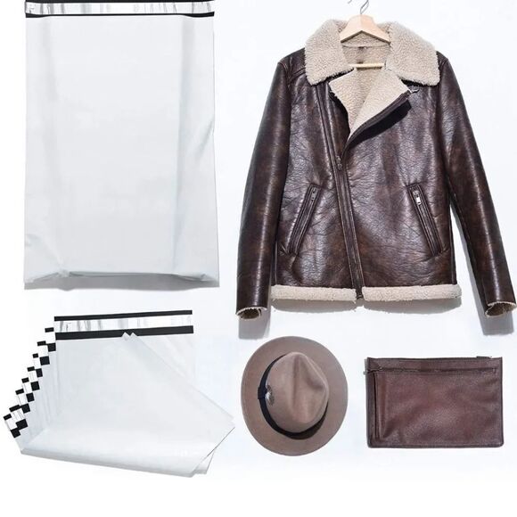 Poly Mailers Set of 10 Polymailers 14.5" x 19” White - Picture 5 of 5